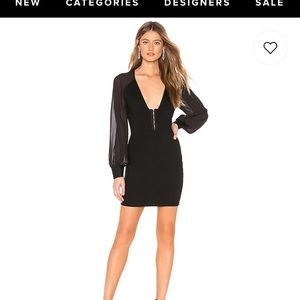 Revolve black long sleeve dress